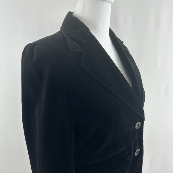 Velvet Black Tailored Blazer – Small - Picture 4 of 12